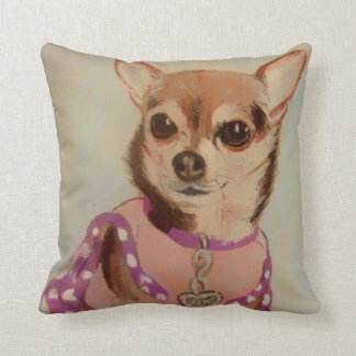Fancy Chihuahua Throw Pillow