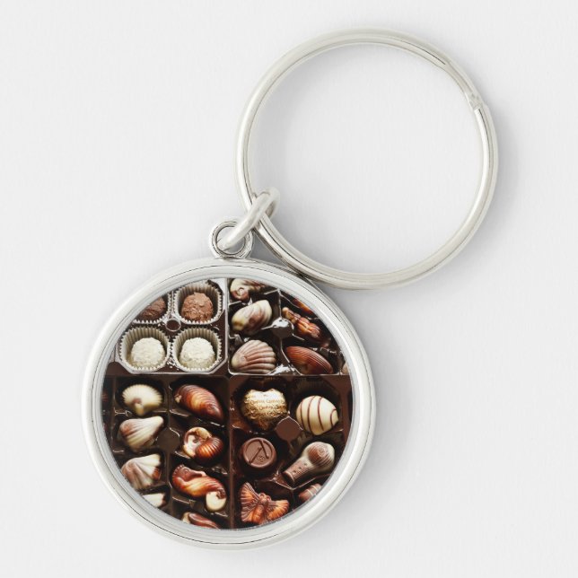 Fancy Chocolate Truffles Keychain (Front)