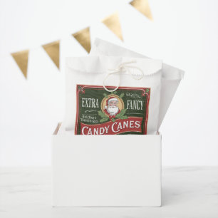 Fancy Christmas candy cane party Favor Bag