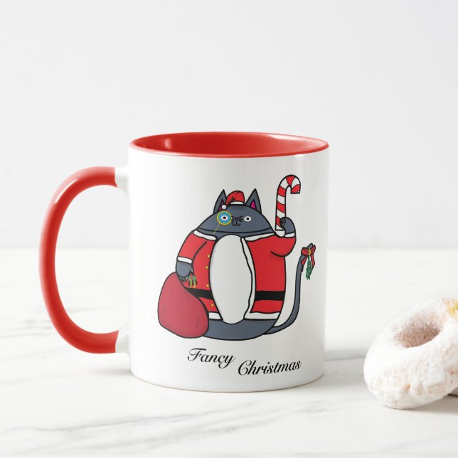 Fancy Christmas Mug (With Donut)