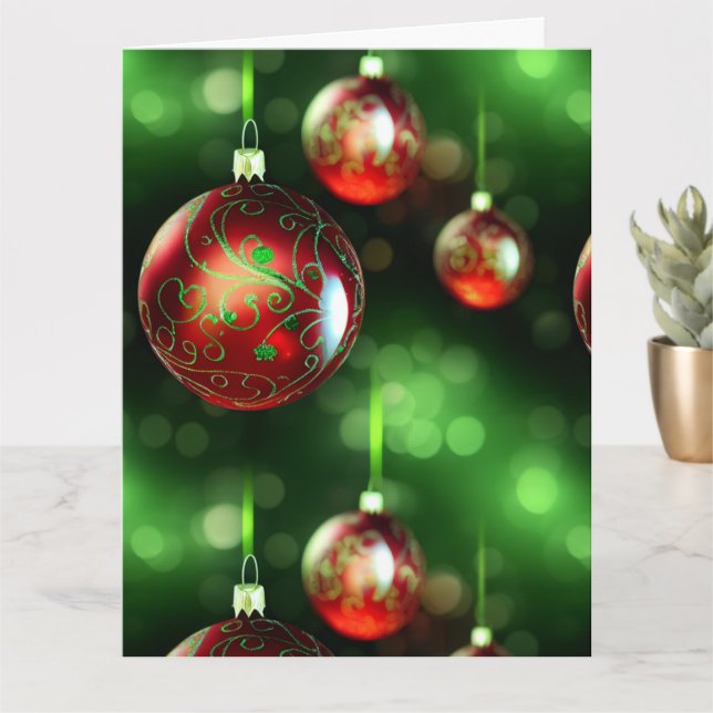Fancy Christmas Ornament Card (Small Plant)