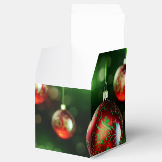 Fancy Christmas Ornament Favor Boxes