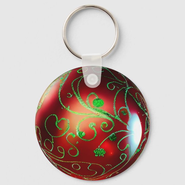 Fancy Christmas Ornament Keychain (Front)