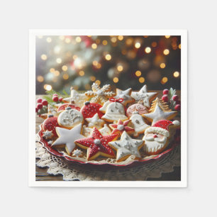 Fancy Christmas Sugar Cookies Napkins