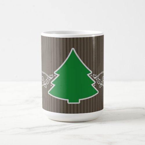 Fancy Christmas Tree Swirls Mug