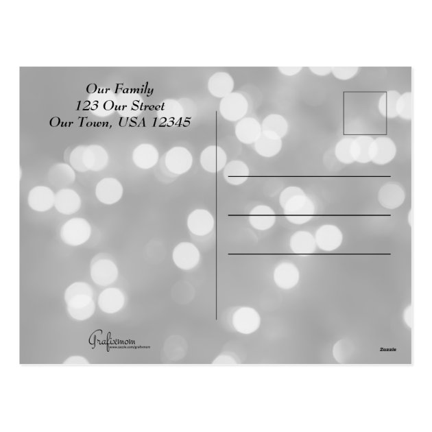 Fancy Christmas Typography Greeting Photo Card