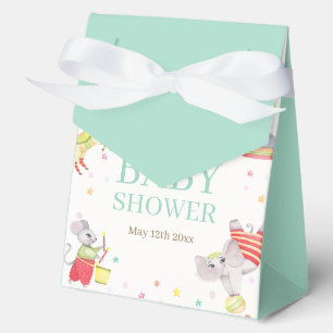 Fancy Circus Carnival Animals Baby Shower Favor Boxes