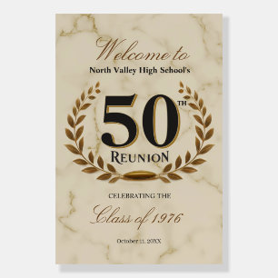 Fancy Class of 1976 50th High School Reunion Foam Board
