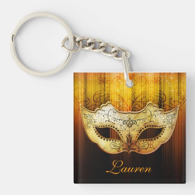 Fancy Classic Masquerade Part Favor Key chain (Front)