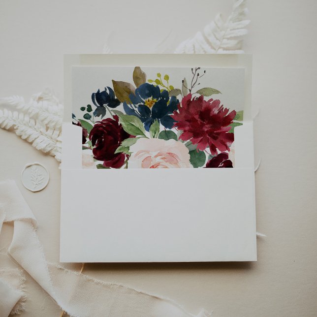 Fancy Classic Roses Peony flowers Wedding Envelope (Creator Uploaded)