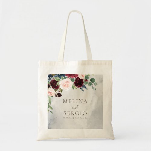 Fancy Classic Roses Peony flowers Wedding  Tote Bag