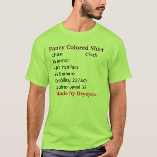 Fancy Colored Shirt (Cloth Armor) - With Stats