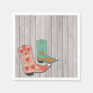 Fancy Cowboy Boots Paper Napkins