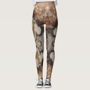 Fancy Crazy Lace Agate Rock Photo Designed Leggings