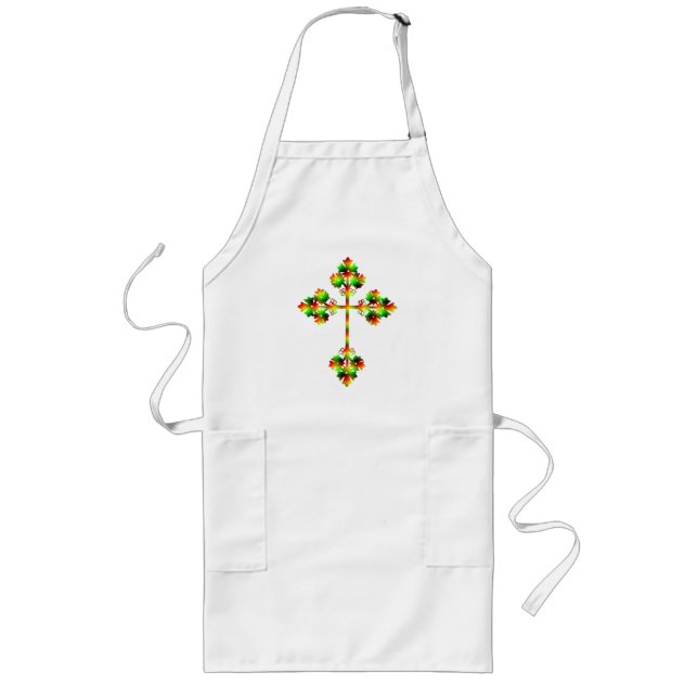 FANCY CROSS LONG APRON (Front)