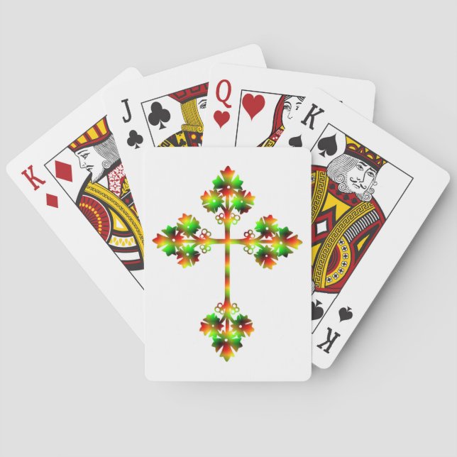 FANCY CROSS POKER CARDS (Back)