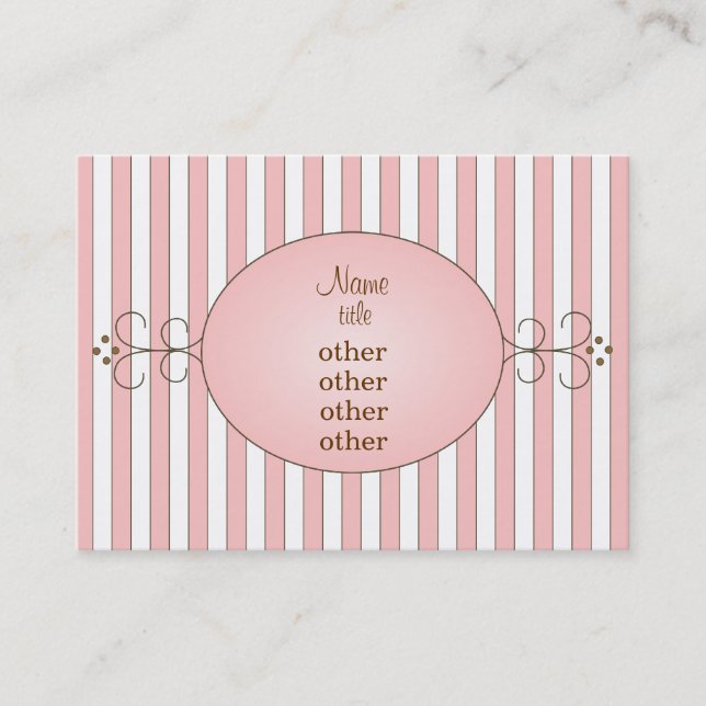 Fancy Cupcake Business Card (Front)