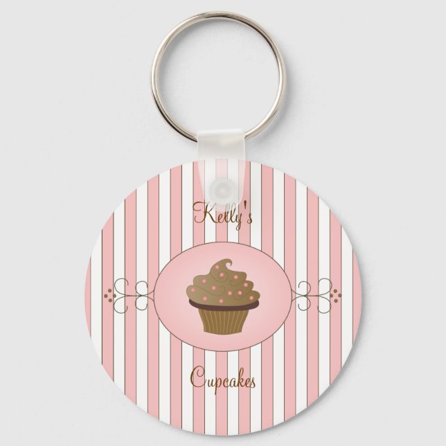 Fancy Cupcake Keychain (Front)
