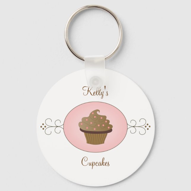 Fancy Cupcake Keychain (Front)