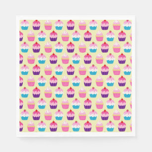 Fancy Cupcakes Birthday Napkins
