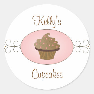 Fancy Cupcakes Classic Round Sticker