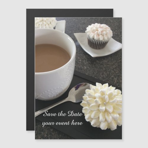 Fancy Cupcakes Event Save the Date Magnetic Invitation