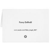 Fancy Daffodil Greeting Card (Back Horizontal)