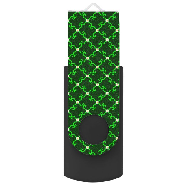 Fancy Daisies  Flash Drive (Front Vertical)