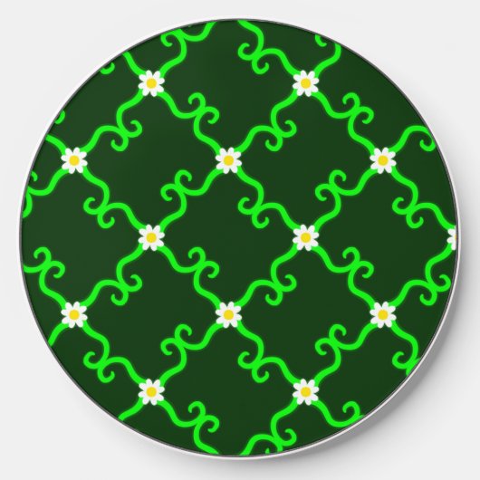 Fancy Daisies Wireless Charger (Front)