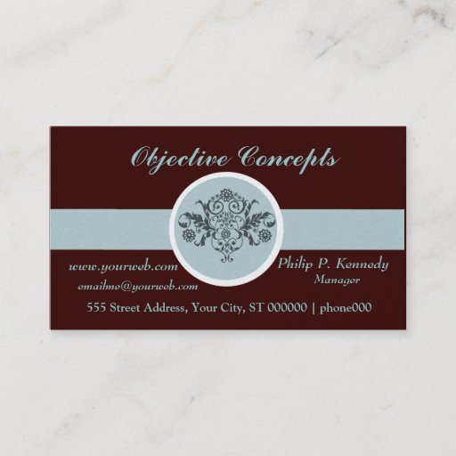 Customizable Masculine Classic Professional Branding Business Card Templates