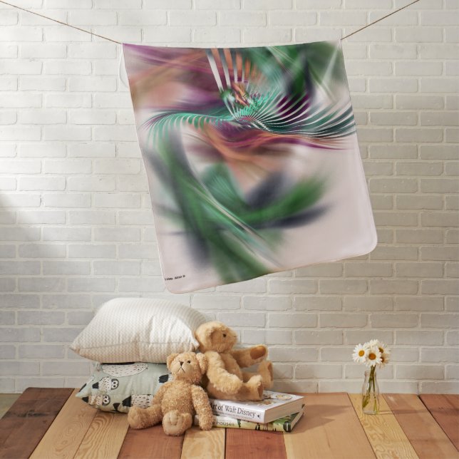 Fancy Dancer Abstract Baby Blanket (In Situ)