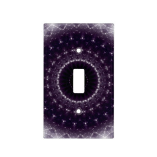 Fancy Delicate Black & White Lace Pattern Light Switch Cover