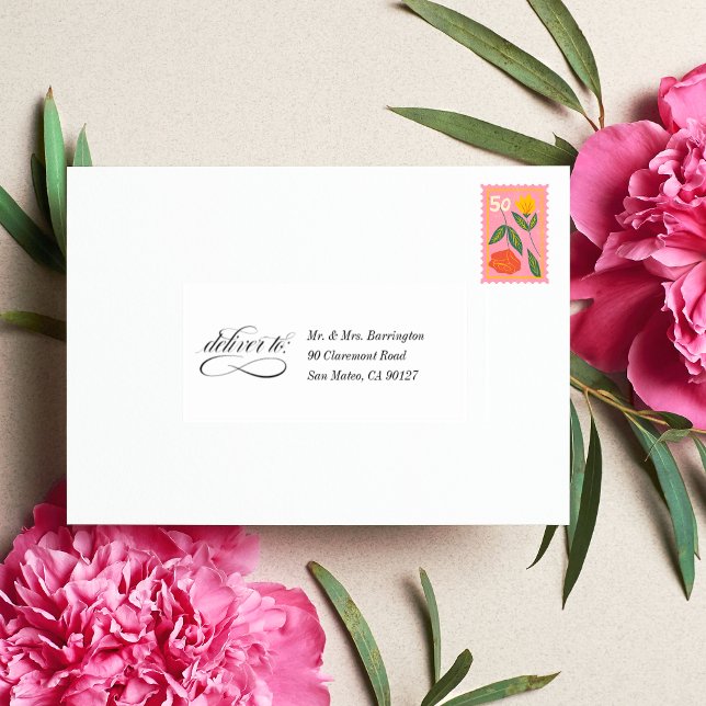 Fancy Deliver To Guest Addressing Sticker (Creator Uploaded)