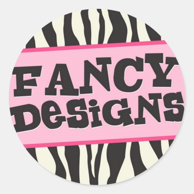 Fancy Designs Classic Round Sticker (Front)