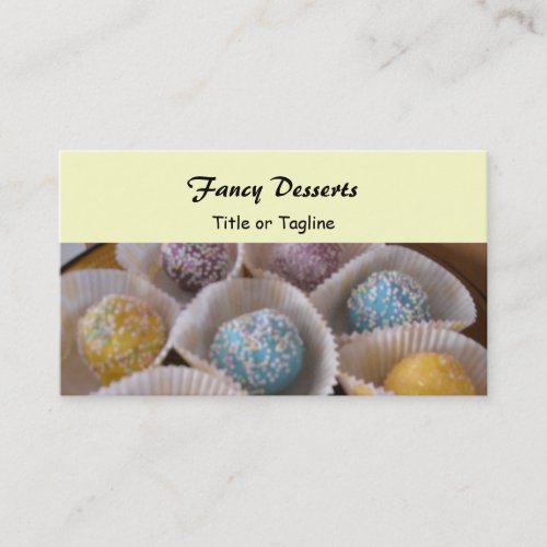 Fancy Desserts Business Card Template