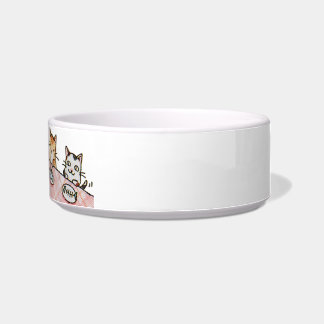 Fancy Dinner Feast Ceramic Pet Cat Bowl
