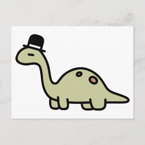 Fancy Dinosaur Postcard