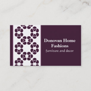 Fancy Diva Business Card, Purple Card