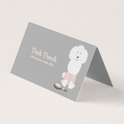Fancy Dog Grooming Business Card