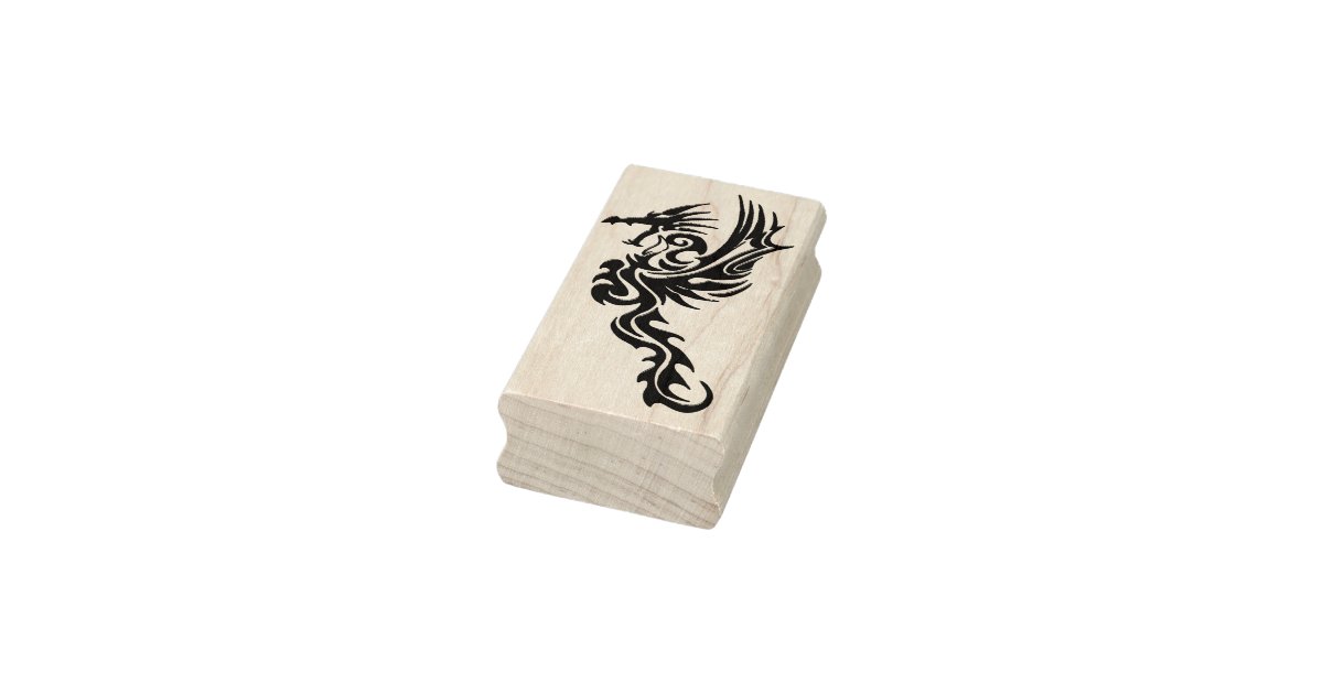 fancy dragon art stamp | Zazzle