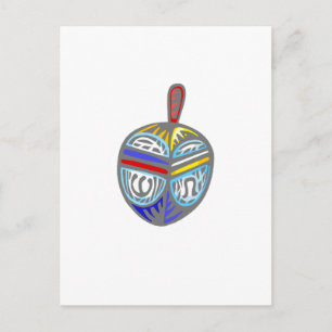 Fancy Dreidel Postcard
