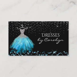 Fancy Dress Tailor Glittery Business Card