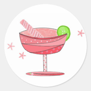 Fancy Drink Classic Round Sticker
