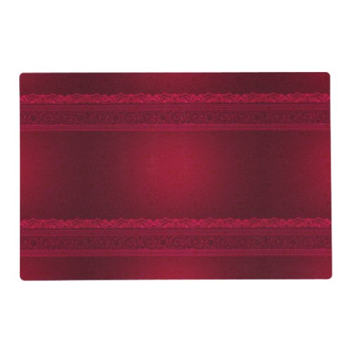 Fancy  Elegant Red Background Stylish Placemat