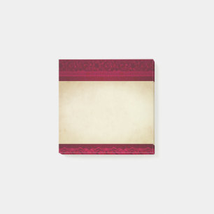 Fancy & Elegant Red Background Stylish Post-it Notes