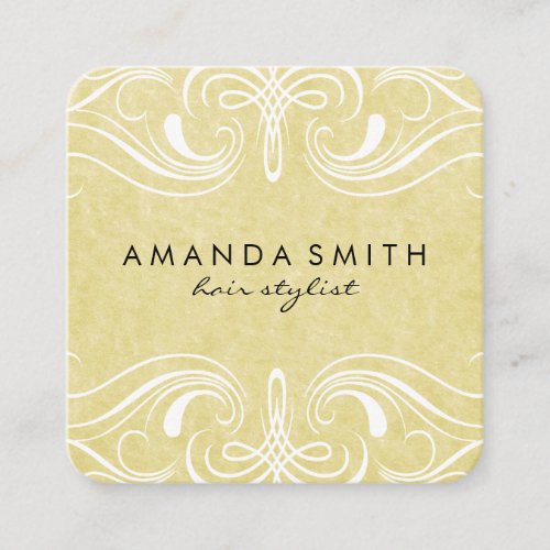 Fancy Elements  Variation Square Business Card