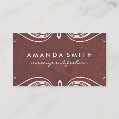 Fancy Elements with Rustic Business Card