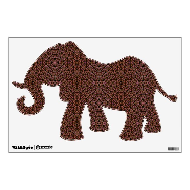 Fancy  Elephant Decal (Front)