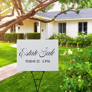 Fancy Estate Sale Yard Sign