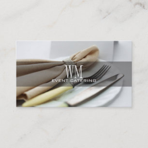 Fancy Event Planner, Catering Business Card